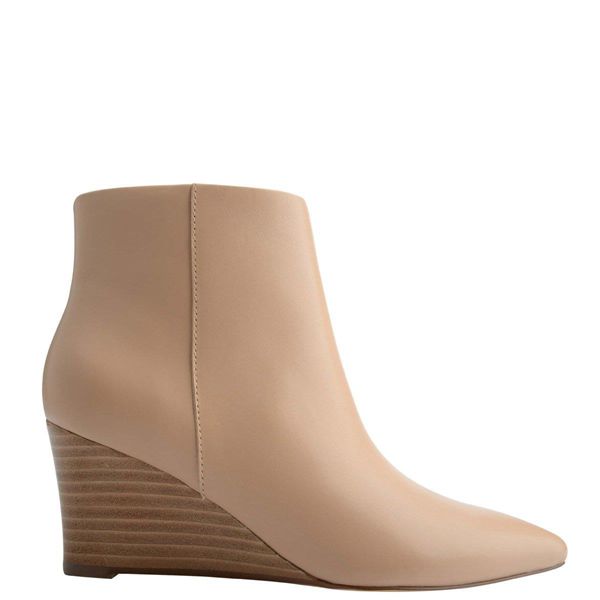 Nine West Carter Wedge Pink Ankle Boots | Ireland 44T77-8O11